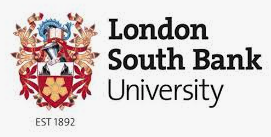 London South Bank University Logo nhs logo