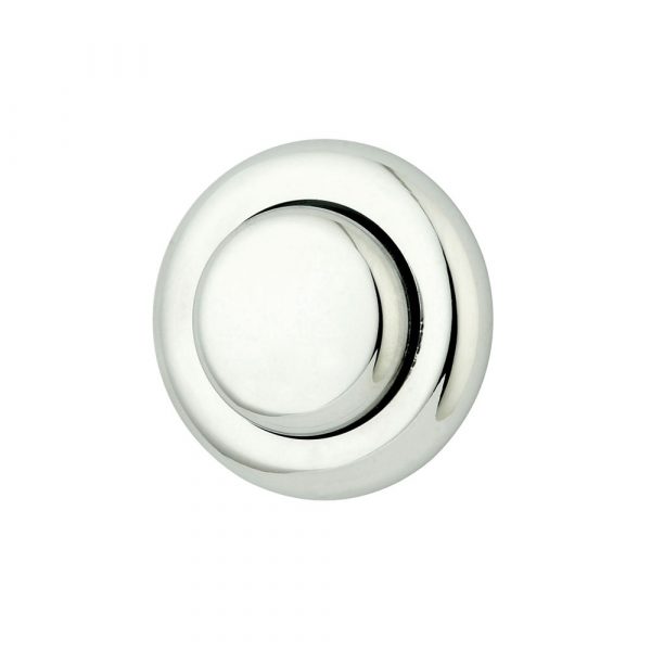 Single flush pneumatic push button Chrome plated plastic (IPS panel)-0