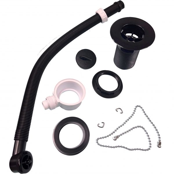 Lab Sink 1 1/2" BSP Acid Resistant Waste and Overflow - Image 2