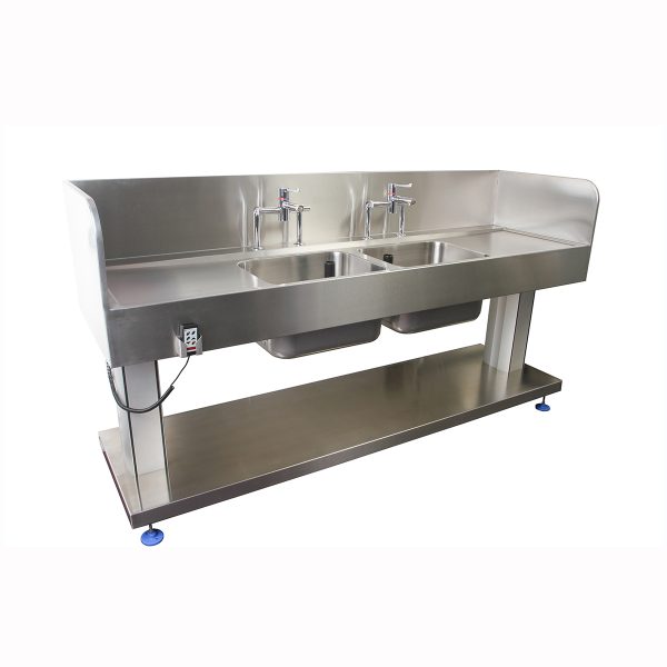 Corsica High Splash Back Height Adjustable Sink-0