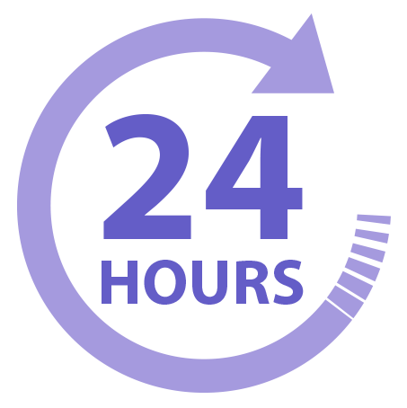 24hr april 21 logo 24 hour delivery