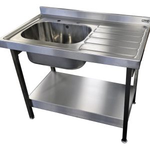 Burgundy Catering Sink 1000 x 600mm with/without Stand