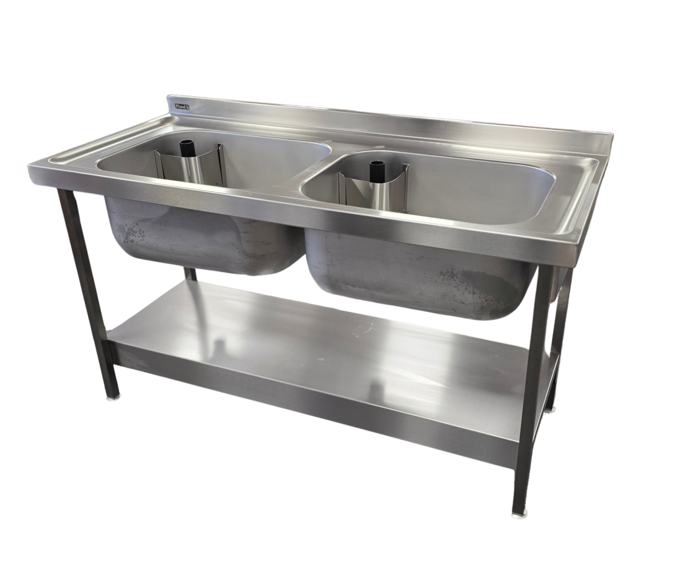 Normandy commercial stainless steel pot wash sinks with stand and undershelf for catering kitchens
